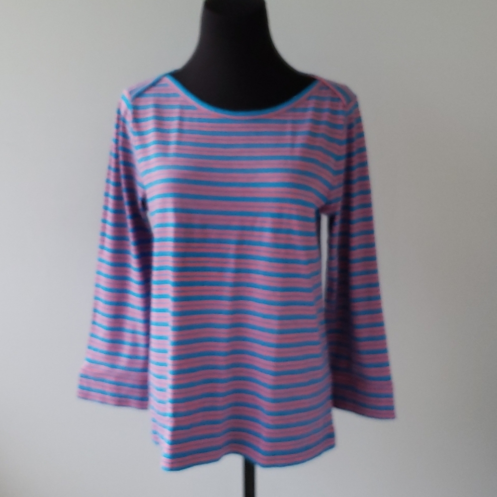 J. CREW • Boatneck painters tee